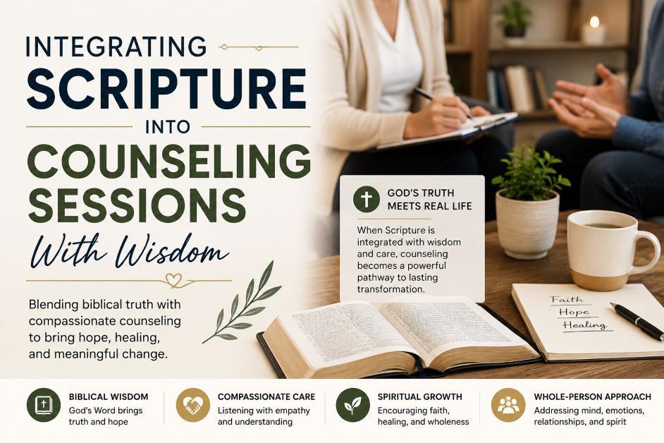 Integrating Scripture into counseling sessions with wisdom